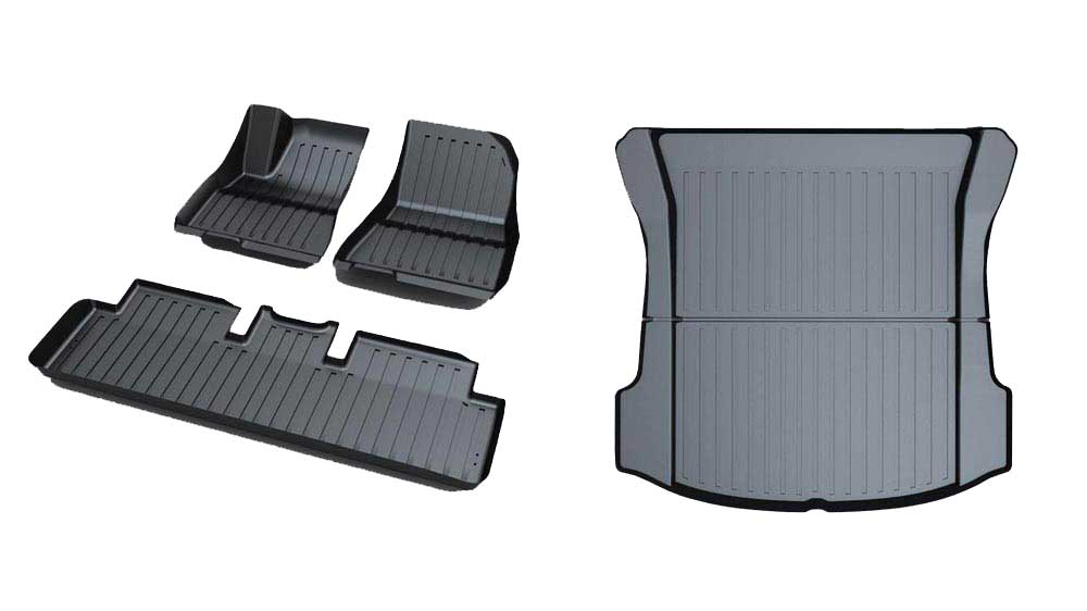 2017-2023 Tesla Model 3 Floor Mats & Rear Trunk Mat