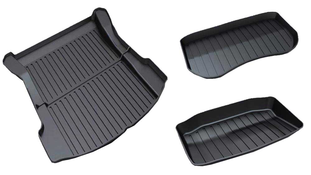 2017-2023 Tesla Model 3 Rear Trunk & Trunk Well & Front Trunk Mats Set