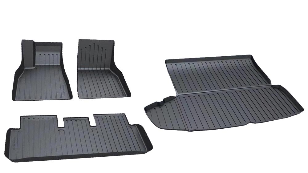 2021-2024 Tesla Model S Floor Mats & Rear Trunk Mat Set