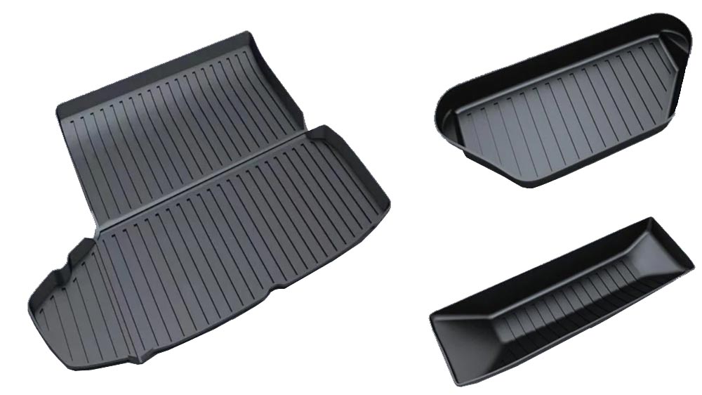 2021-2022 Tesla Model S Rear Trunk & Trunk Well & Front Trunk Mats Set