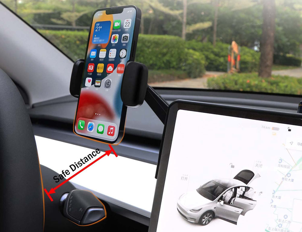 Tesla Model Y & Model 3 Screen Mount Cellphone Holder - 3