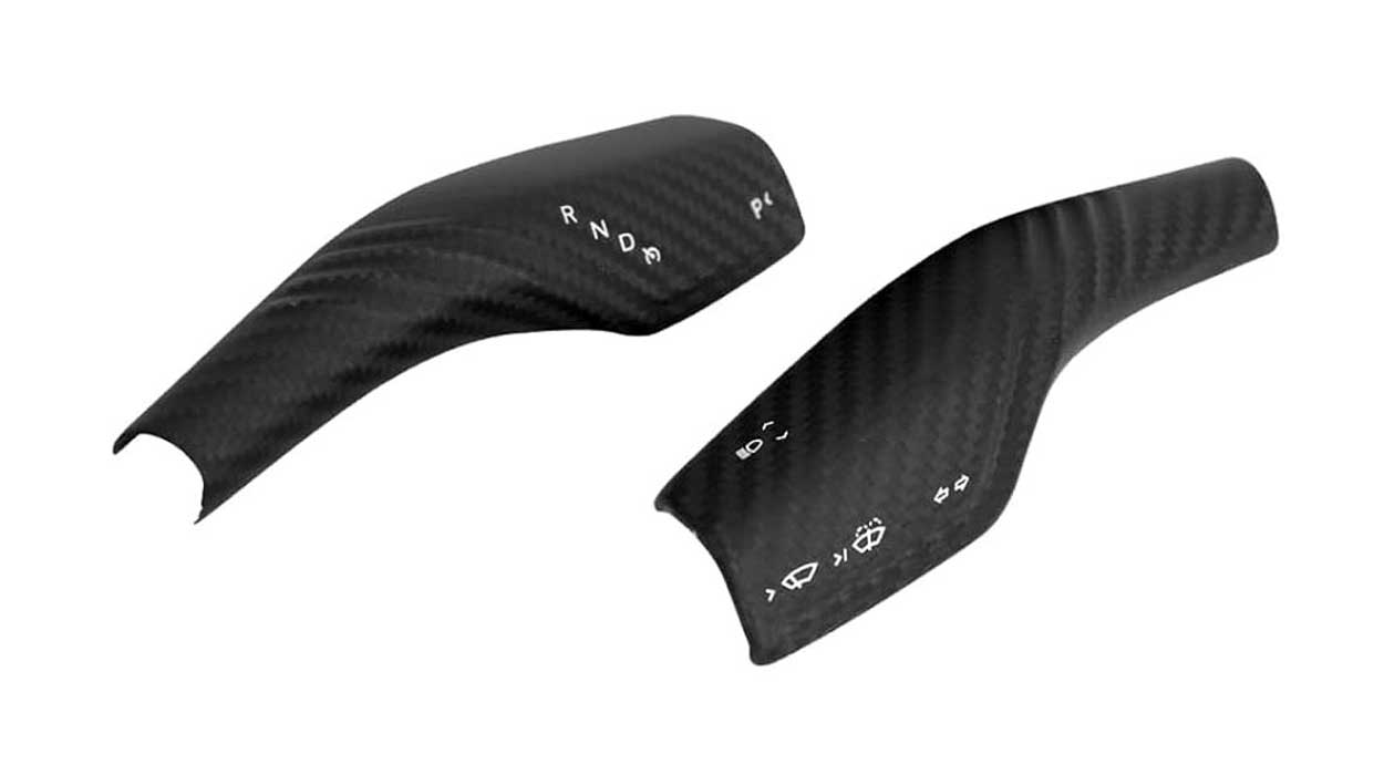 Tesla Model Y & Model 3 Carbon Fiber Stalk Covers